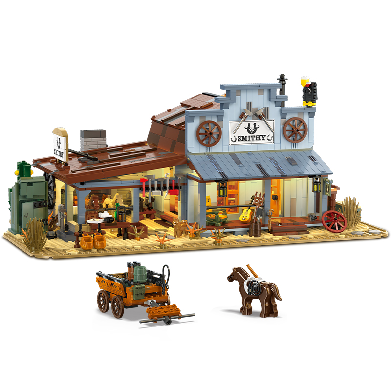 Kids Toys Shop - 2718PCS Retro Blacksmith Shop MOC Building