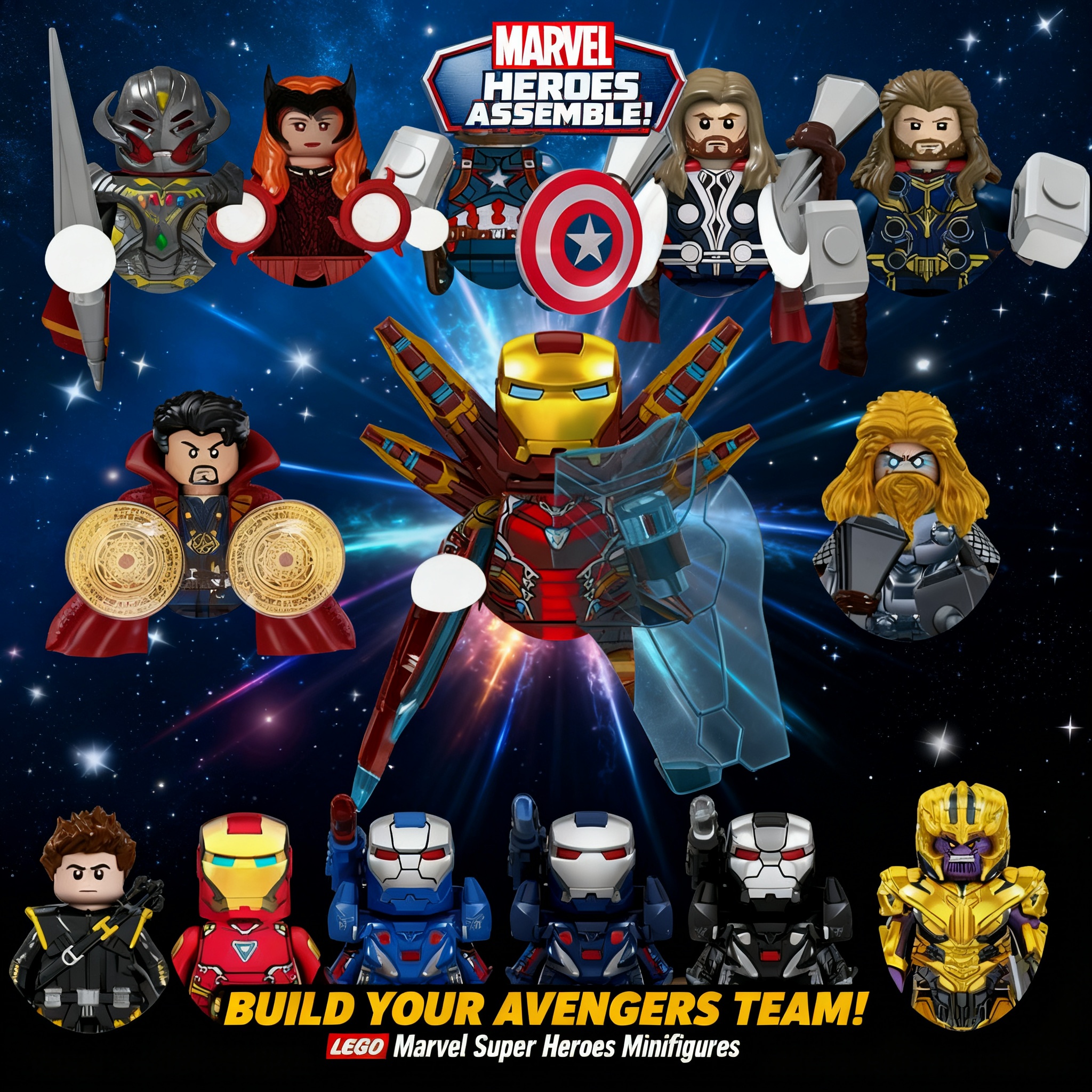 Kids Toys Usa - 2026 Marvel Building Blocks Bricks For