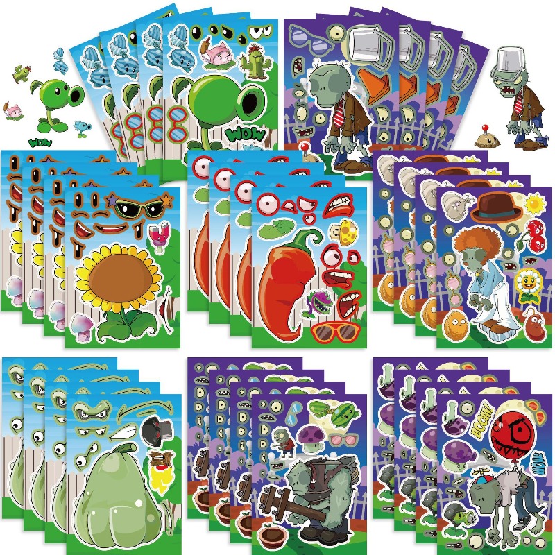 Kids Zombie Toys - 16pcs Plants Vs. Zombies Game Peripheral