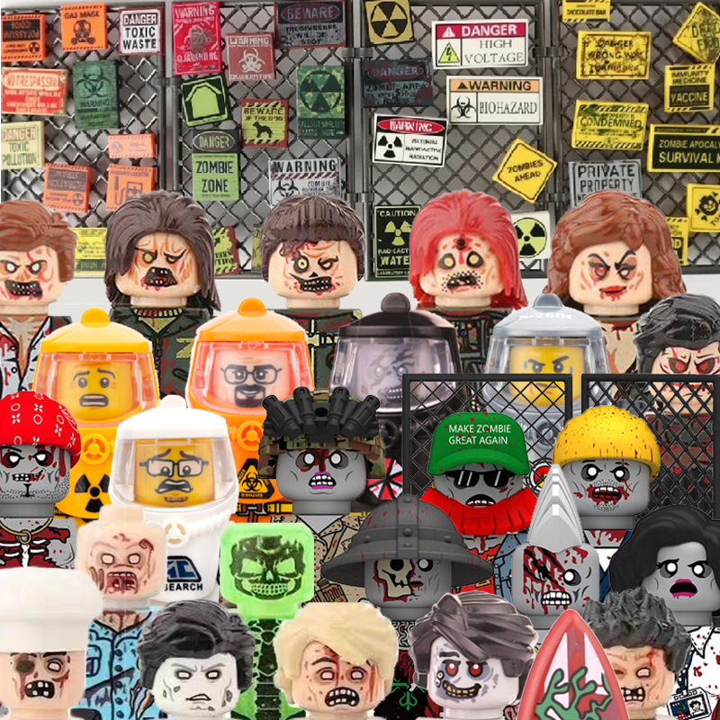 Kids Zombie Toys - MOC City Zombies Figures Building Blocks