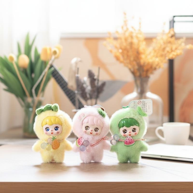 Kids Y Toys - Cute Fruit Plush Doll Keychain 10cm