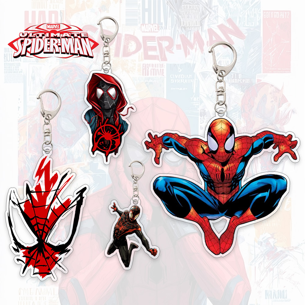 Kids Toys Usa - Spider Man Acrylic Keychain Anime Peripherals