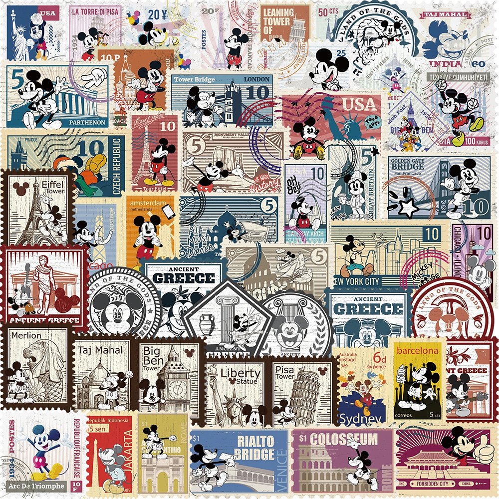 10/30/50pcs Vintage Disney Mic - Kids Toys Vintage ulasan dan harga