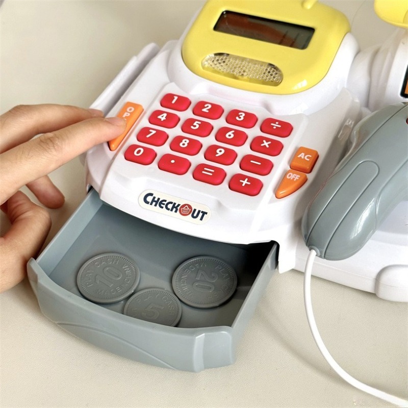 Cashier Toy Cash Register Play - Kids Toys Shop ulasan dan harga