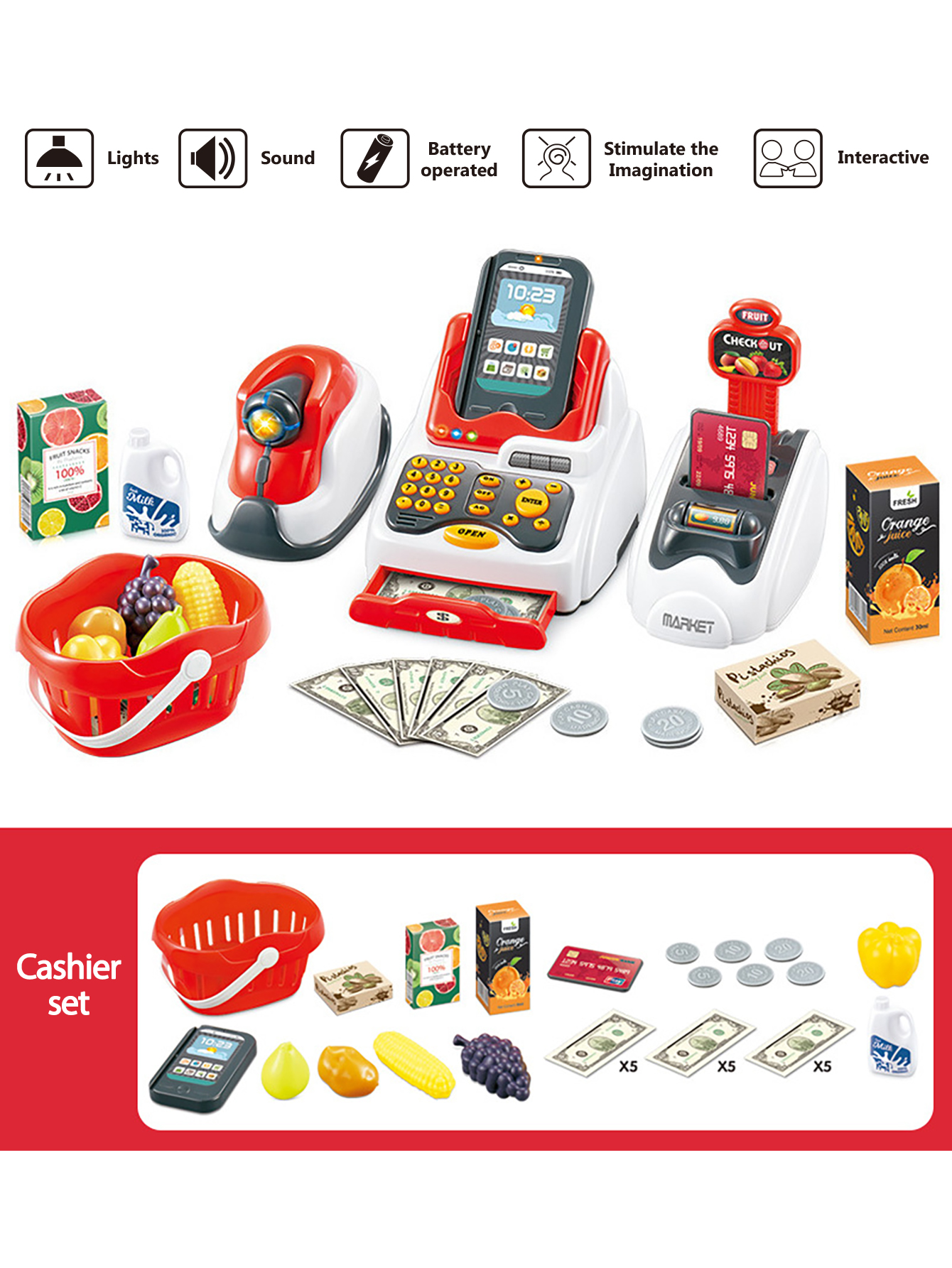 Grocery Store Pretend Play Ele - Kids Toys In Store ulasan dan harga