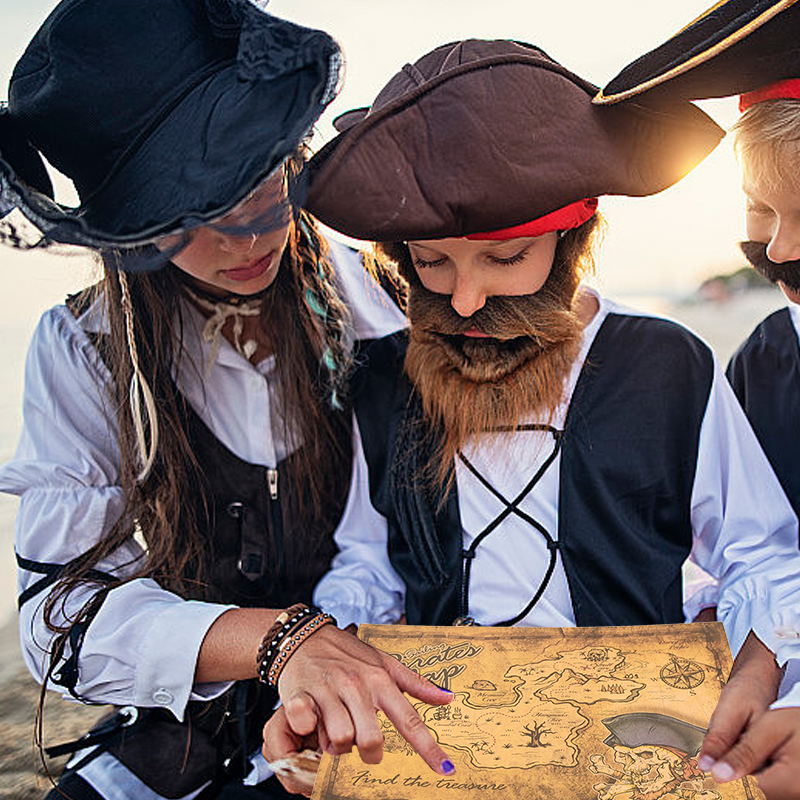 ！Pirate Adventure Treasure Map - Kids Toys Vintage ulasan dan harga