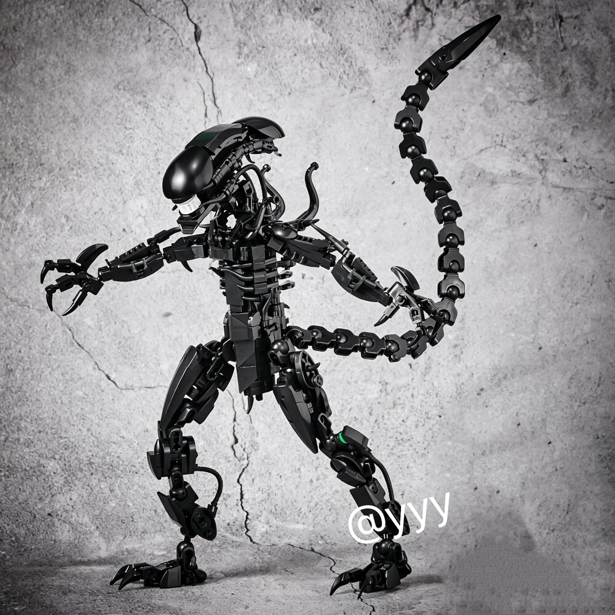 New/958PCS Black Alien Xenomor - Xenomorph Kids Toys ulasan dan harga