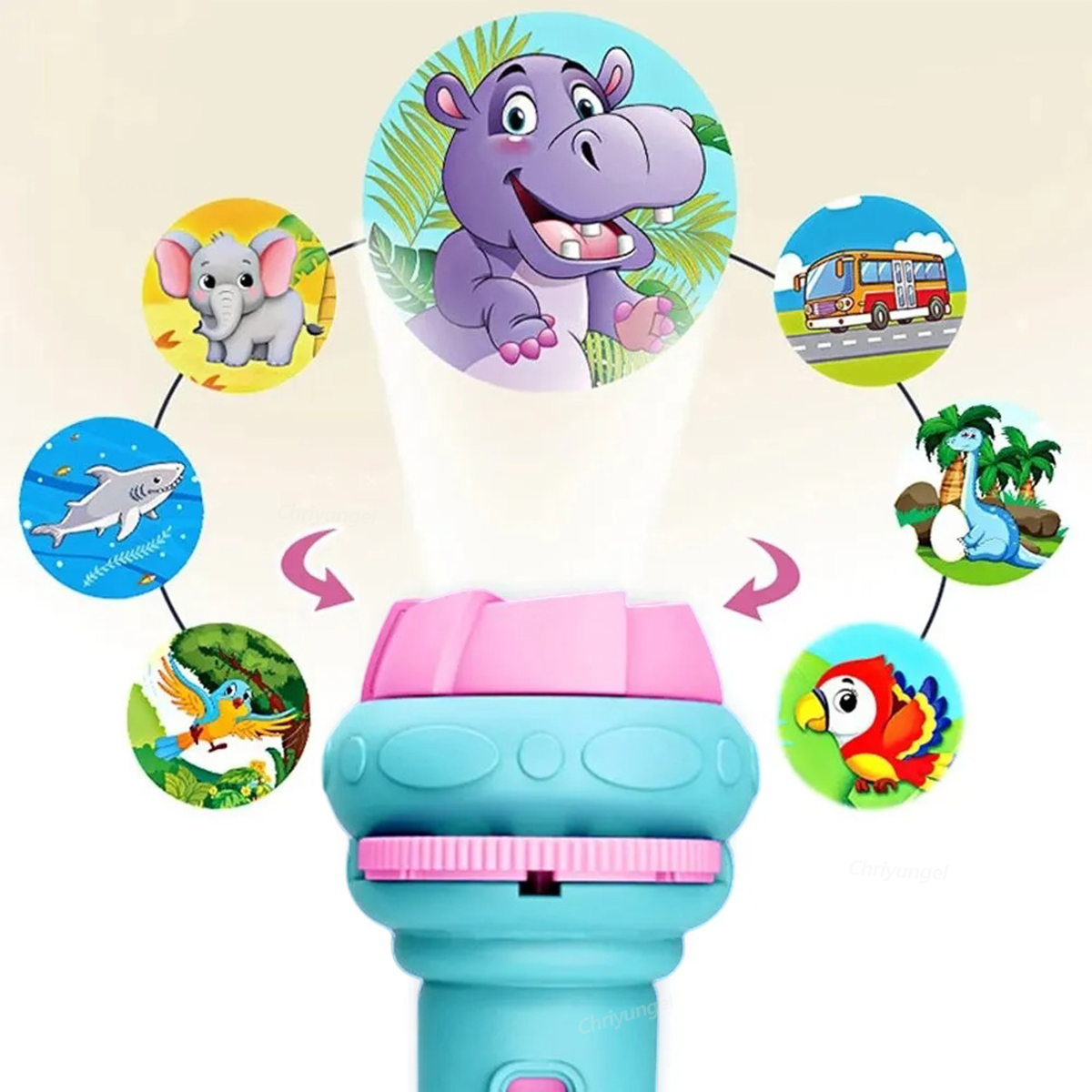 Kids Projector Torch with 10 S - Kids Toys Under $10 ulasan dan harga