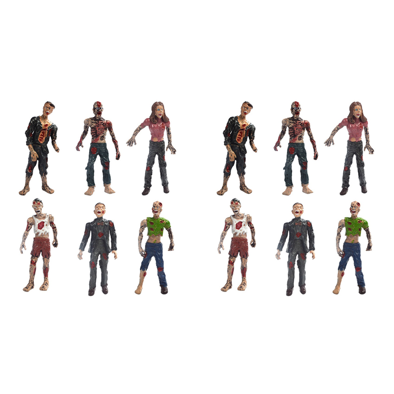 12Pcs/Lot 10CM The Walking Dea - Kids Zombie Toys ulasan dan harga