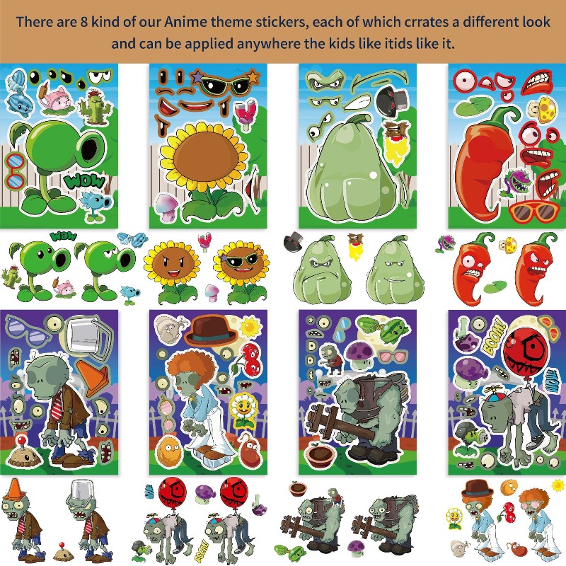 16pcs Plants Vs. Zombies Game  - Kids Zombie Toys ulasan dan harga
