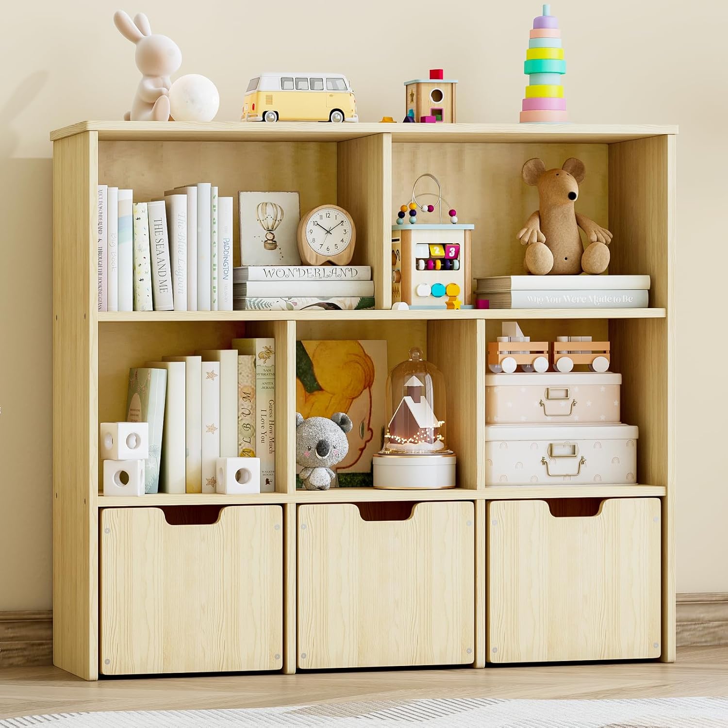 Toy Storage Organizer with 3 D - Kids Toys Drawers ulasan dan harga