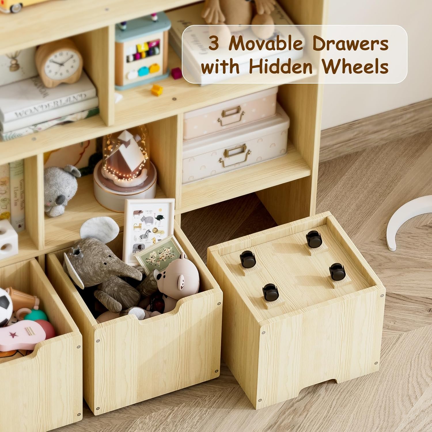 Toy Storage Organizer with 3 D - Kids Toys Drawers ulasan dan harga
