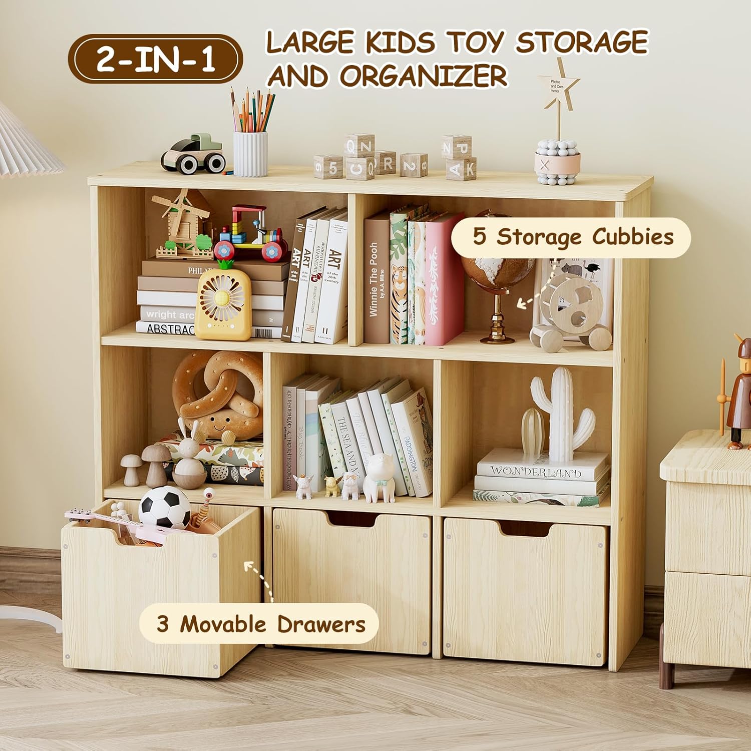 Toy Storage Organizer with 3 D - Kids Toys Drawers ulasan dan harga