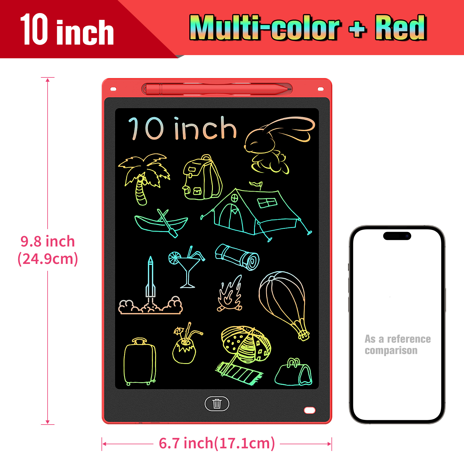 10 Inch LCD Drawing Tablet, Ha - Kids Toys Under $10 ulasan dan harga
