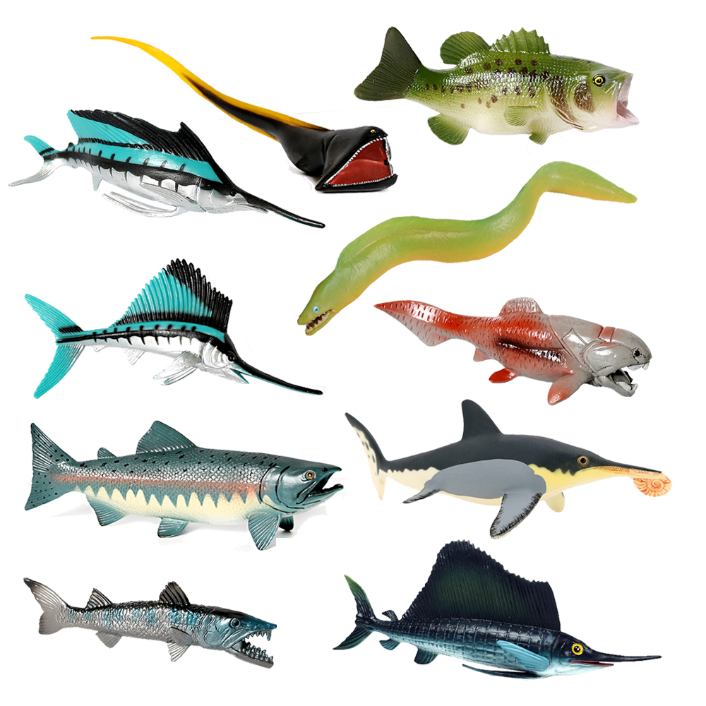 Plastic Fish Model Toys Marine - Kids Toys Under $10 ulasan dan harga
