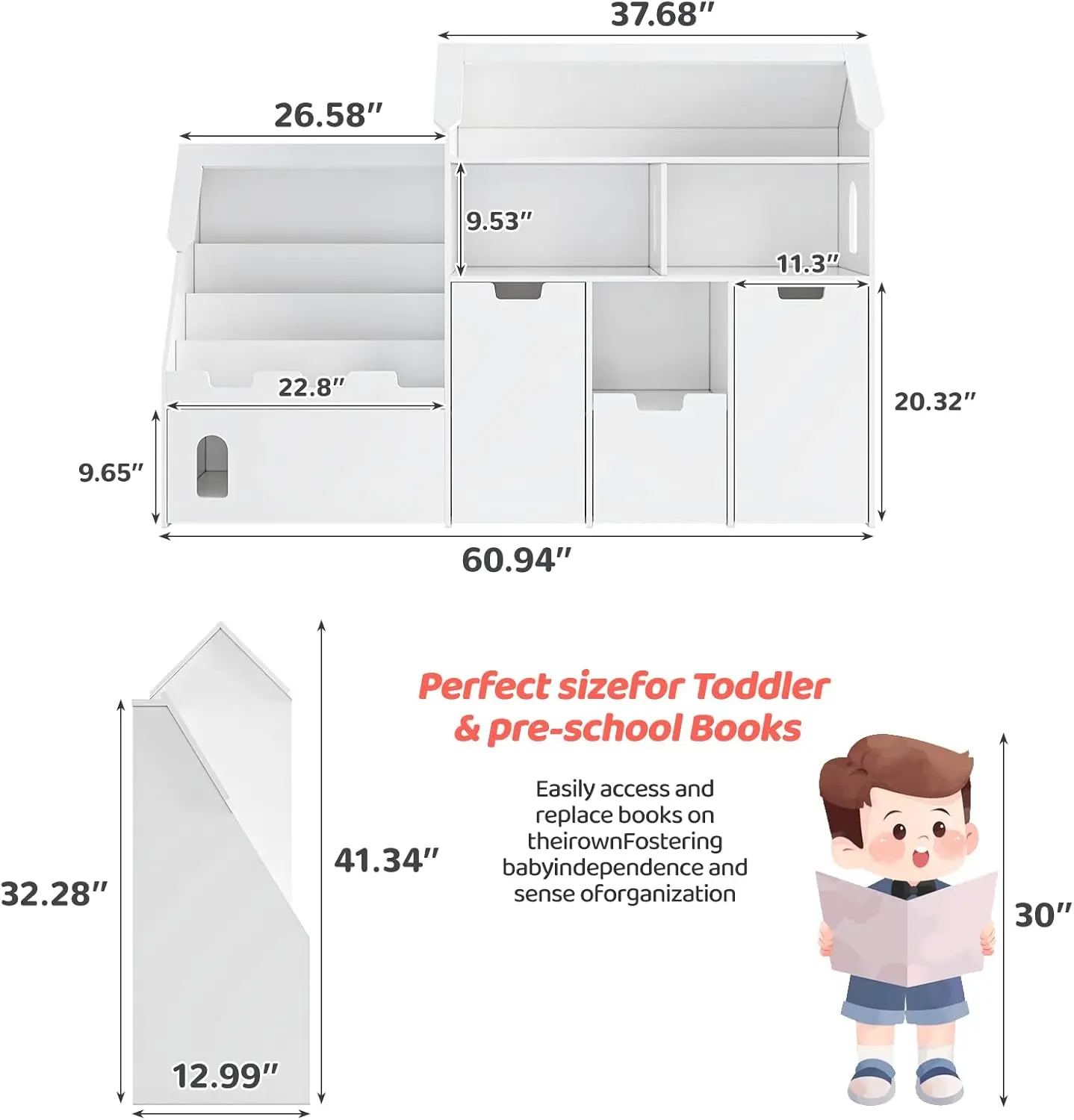 White Castle Shaped Kids Books - Kids Toys Drawers ulasan dan harga
