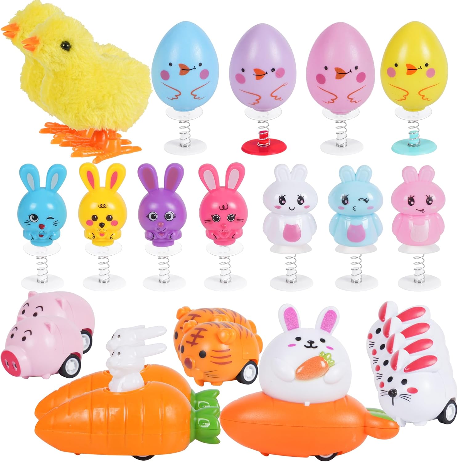 24 PCS Easter Jumping Popper a - Kids Toys Jumping Poppers ulasan dan harga