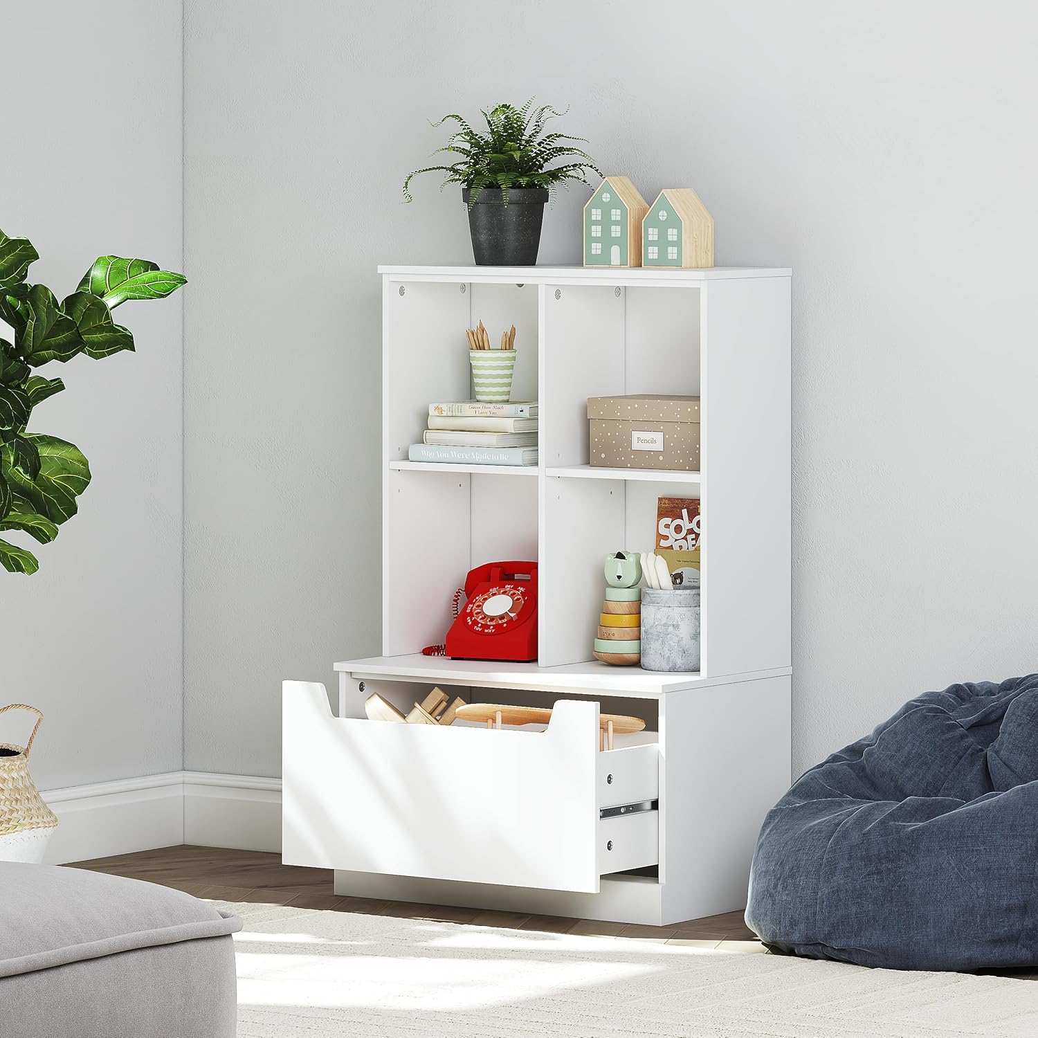 Kids Bookshelf and Toy Storage - Kids Toys Drawers ulasan dan harga