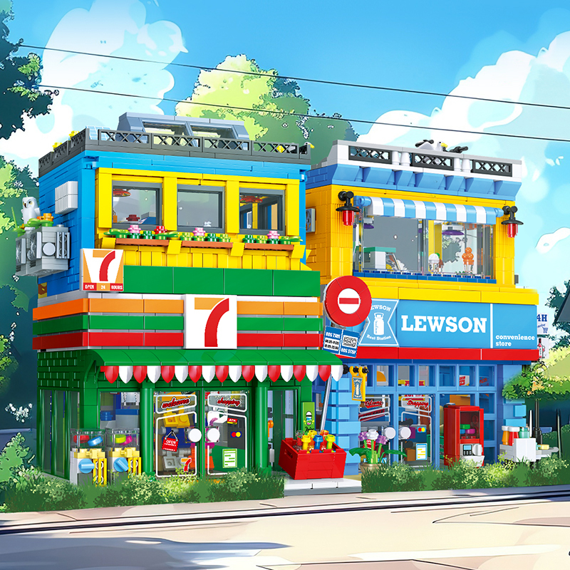 1263+PCS Street Scene Convenie - Kids Toys In Store ulasan dan harga