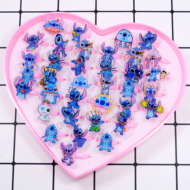 Stitch Acrylic Ring 10/20pcs K - Kids Toys Usa ulasan dan harga