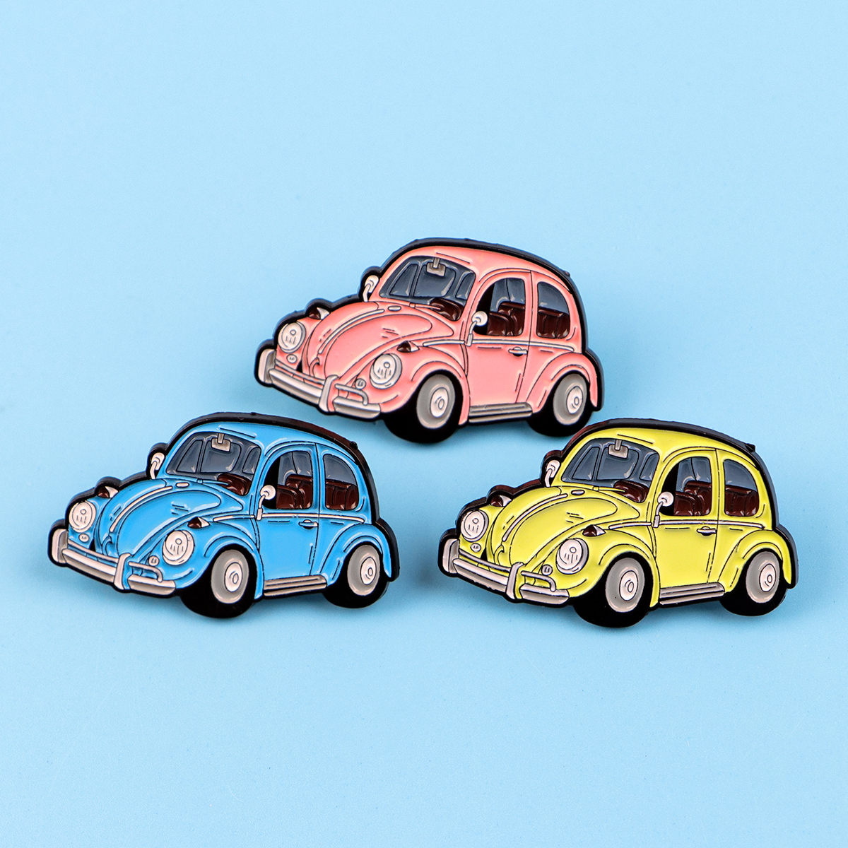 3pcs Vintage Car Enamel Pin Ca - Kids Toys Vintage ulasan dan harga