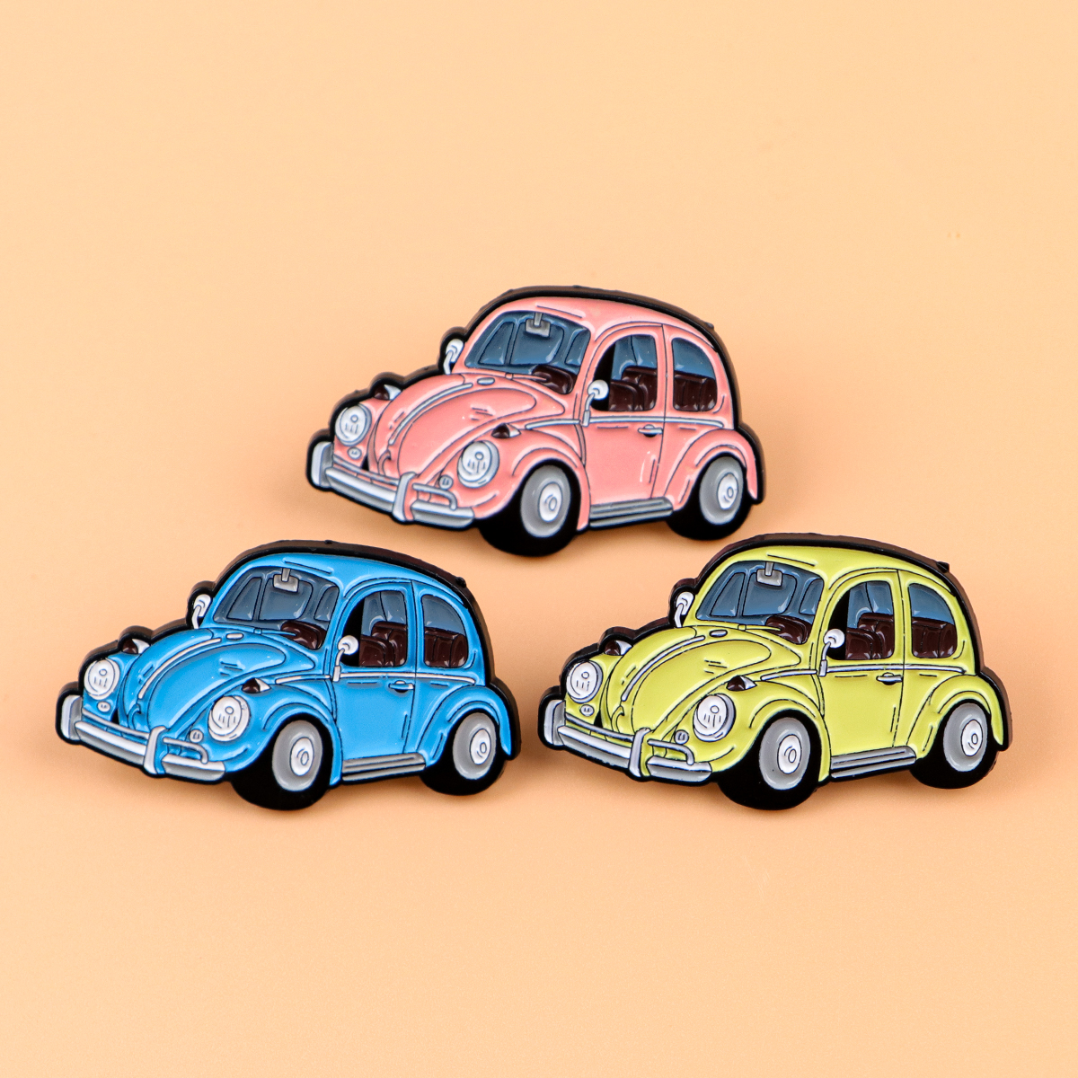 3pcs Vintage Car Enamel Pin Ca - Kids Toys Vintage ulasan dan harga