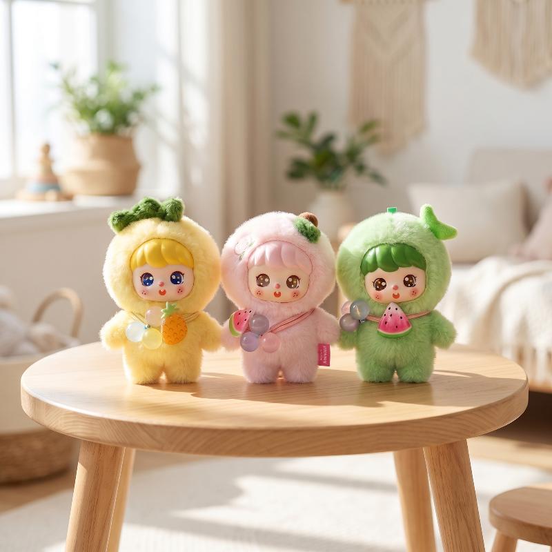 Cute Fruit Plush Doll Keychain - Kids Y Toys ulasan dan harga