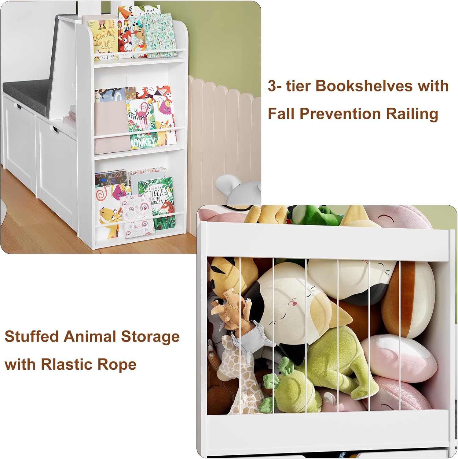 Kids Wooden Toy Storage Organi - Kids Toys Drawers ulasan dan harga