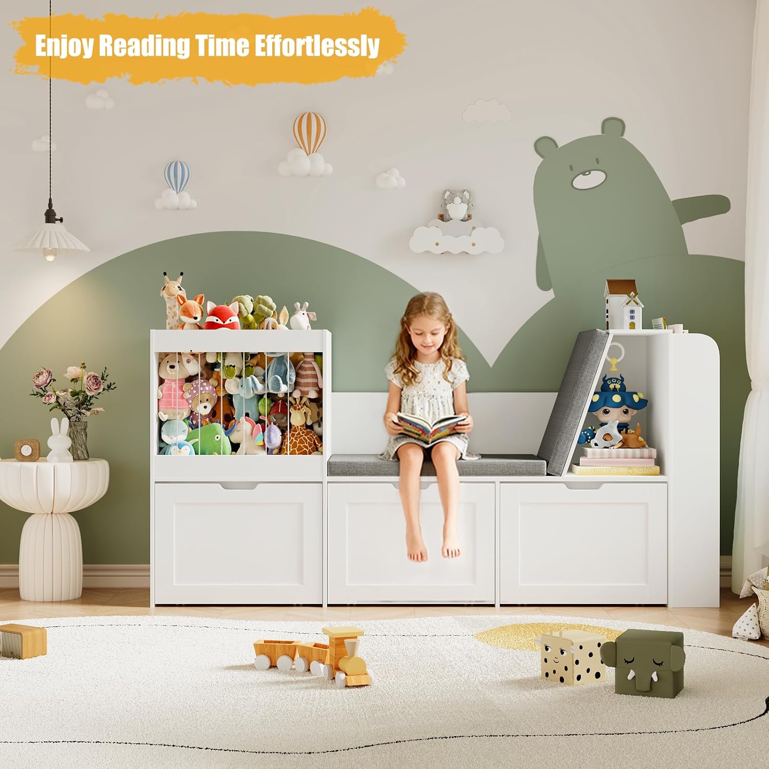 Kids Wooden Toy Storage Organi - Kids Toys Drawers ulasan dan harga