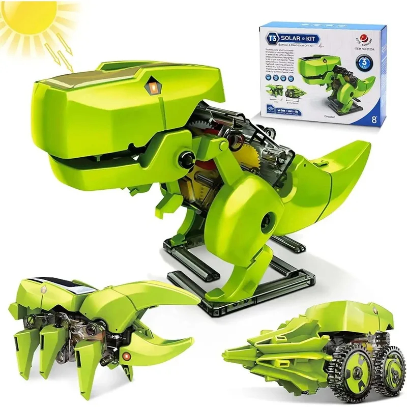 3-in-1 Solar Robot Kit, Dinosa - Kids Toys Under $10 ulasan dan harga