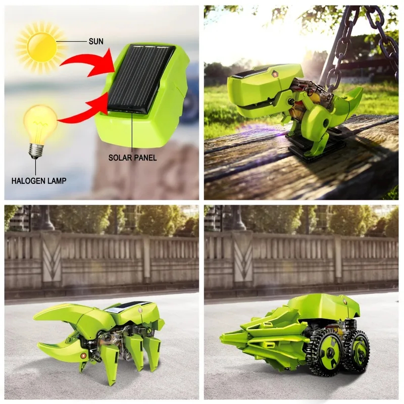 3-in-1 Solar Robot Kit, Dinosa - Kids Toys Under $10 ulasan dan harga