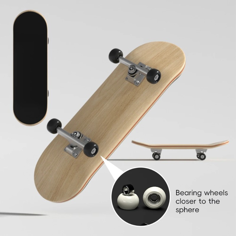 Professional Mini Wooden Skate - Kids Toys Scooter ulasan dan harga