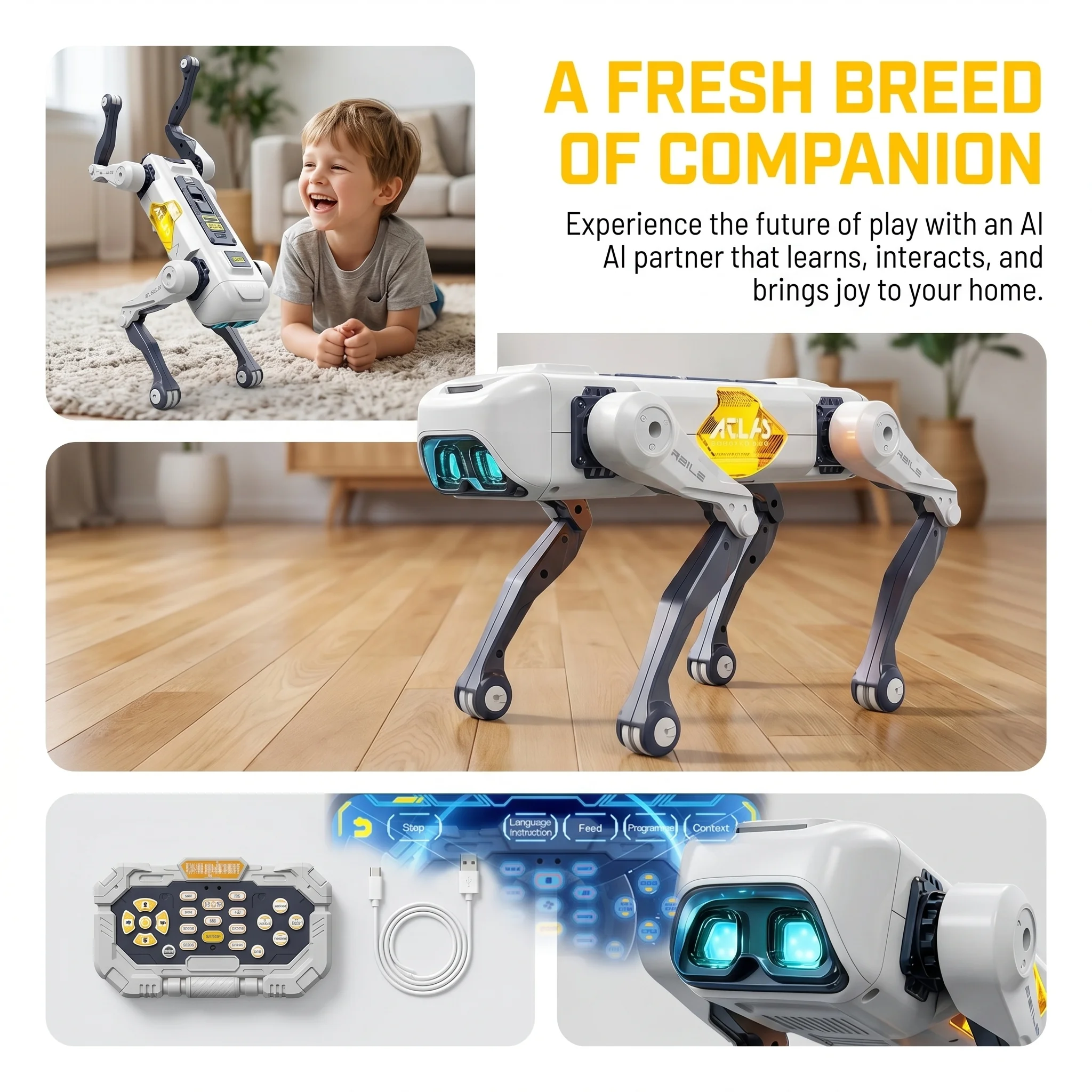 AI Smart Robot Dog, Voice & AP - Kids Y Toys ulasan dan harga
