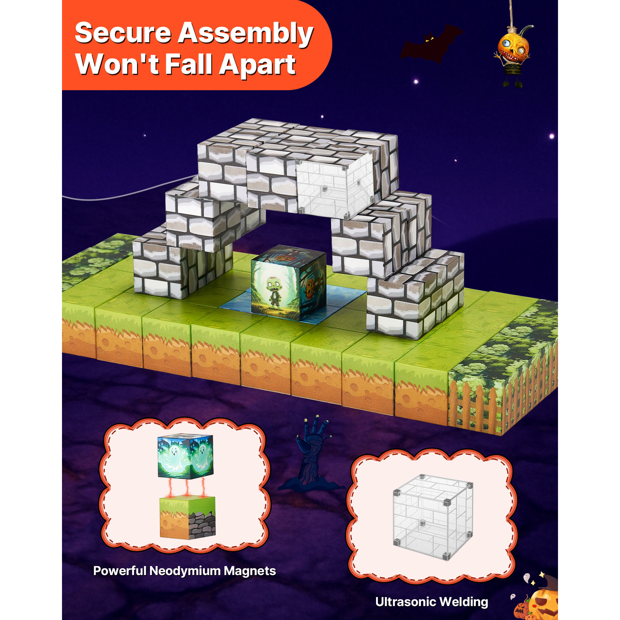 SucceBuy 100PCS Magnetic Block - Kids Zombie Toys ulasan dan harga
